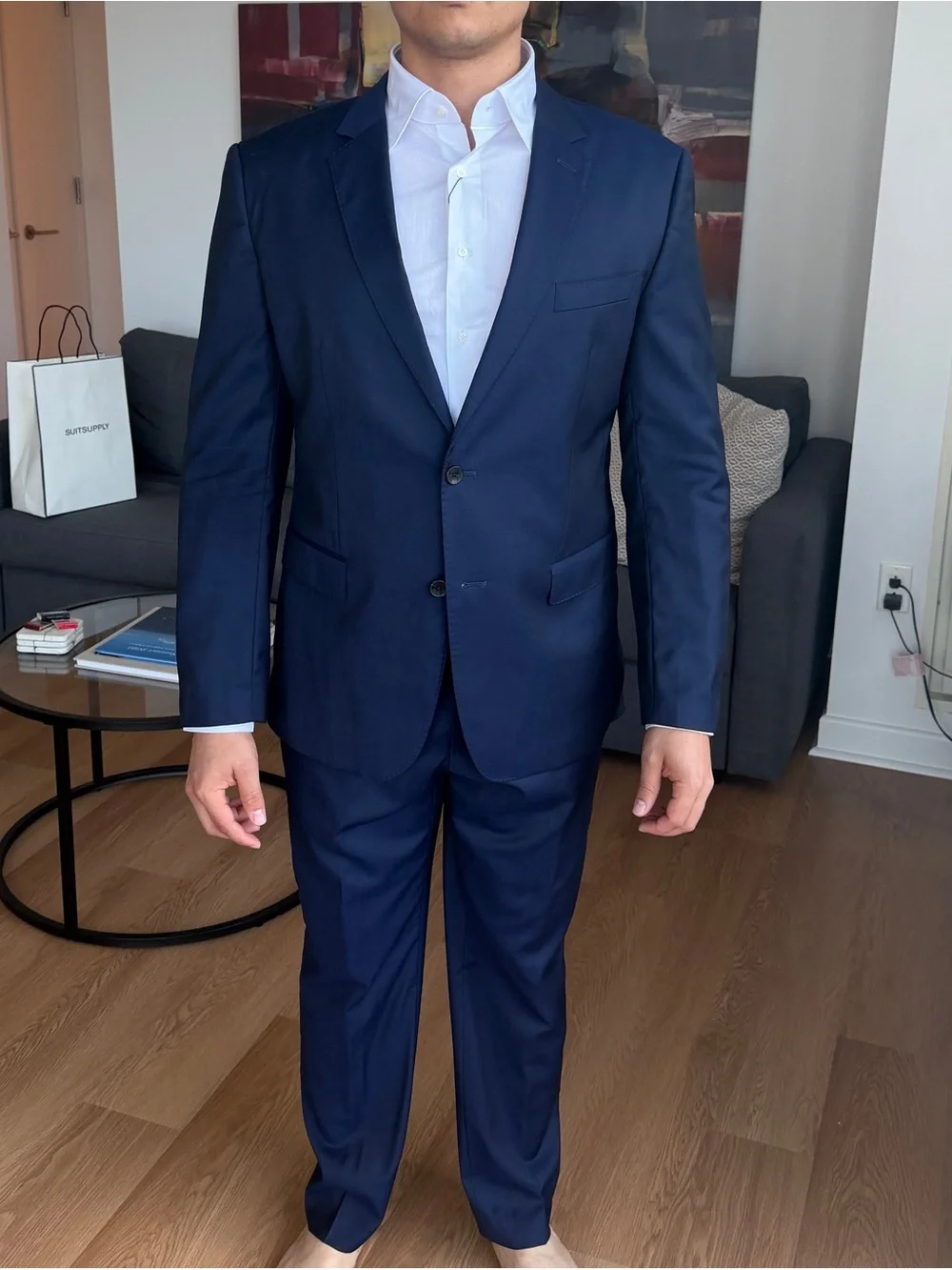 Hugo Boss Men's Navy Two-Piece Suit